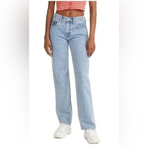 Levis Blue Straight Leg Jeans Classic Style